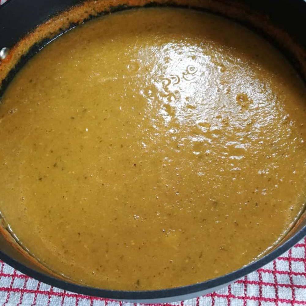 Finished Courgette Soup