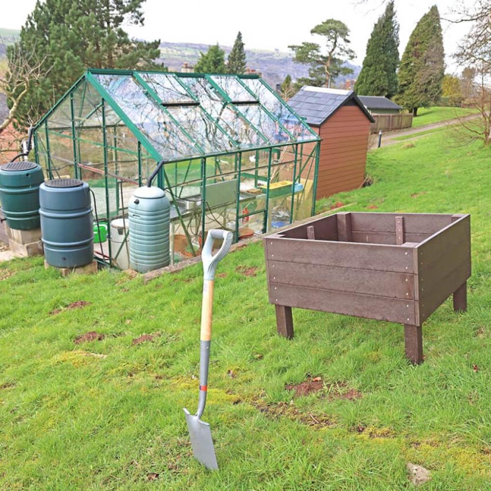 Raised Bed by Greenhouse