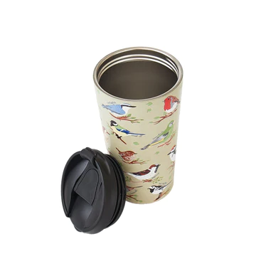 eco chic thermal coffee cup green wild birds 28673474101384_360x