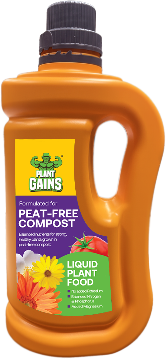 plant gains liquid plant food bottle